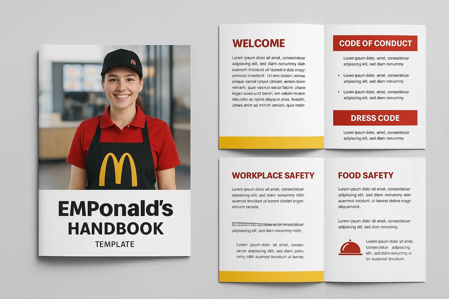麦当劳餐饮员工手册模板指南，如何快速制作符合标准？ • 简道云
