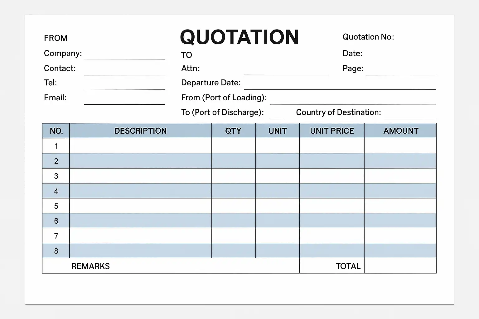 外贸报价单模板Excel下载，如何快速制作专业报价单？ • 简道云