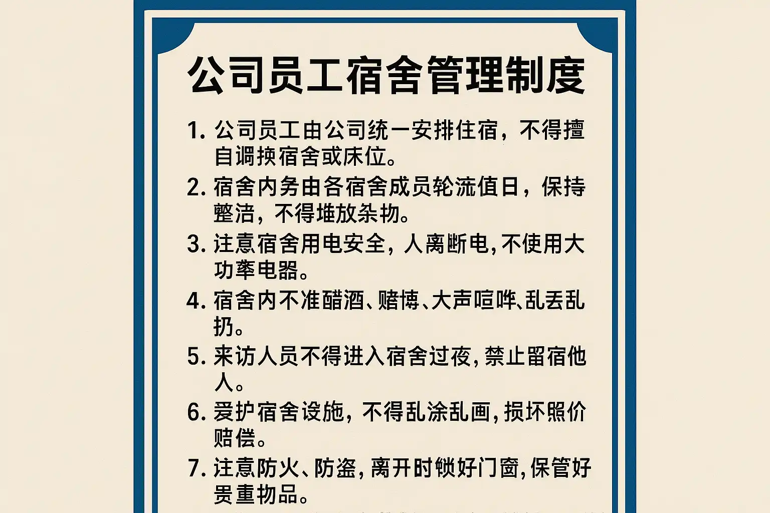 公司员工宿舍管理制度详解，如何提升宿舍管理效率？ • 简道云