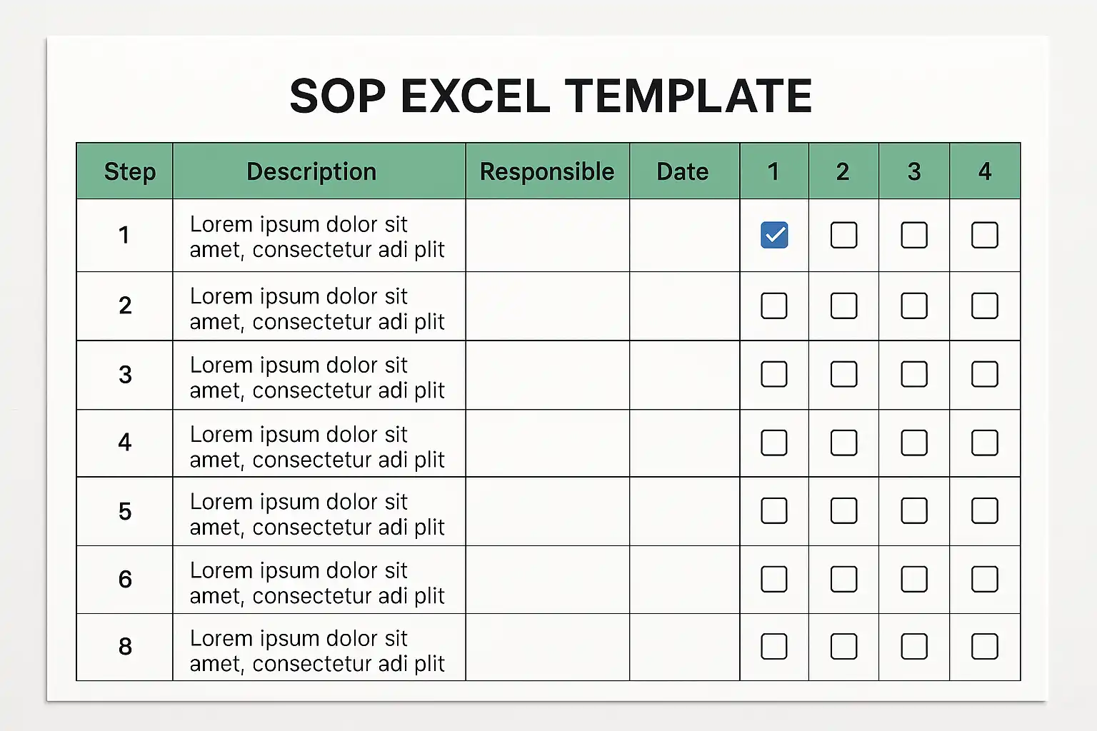 Excel模板SOP使用详解，如何快速提升工作效率？ • 简道云