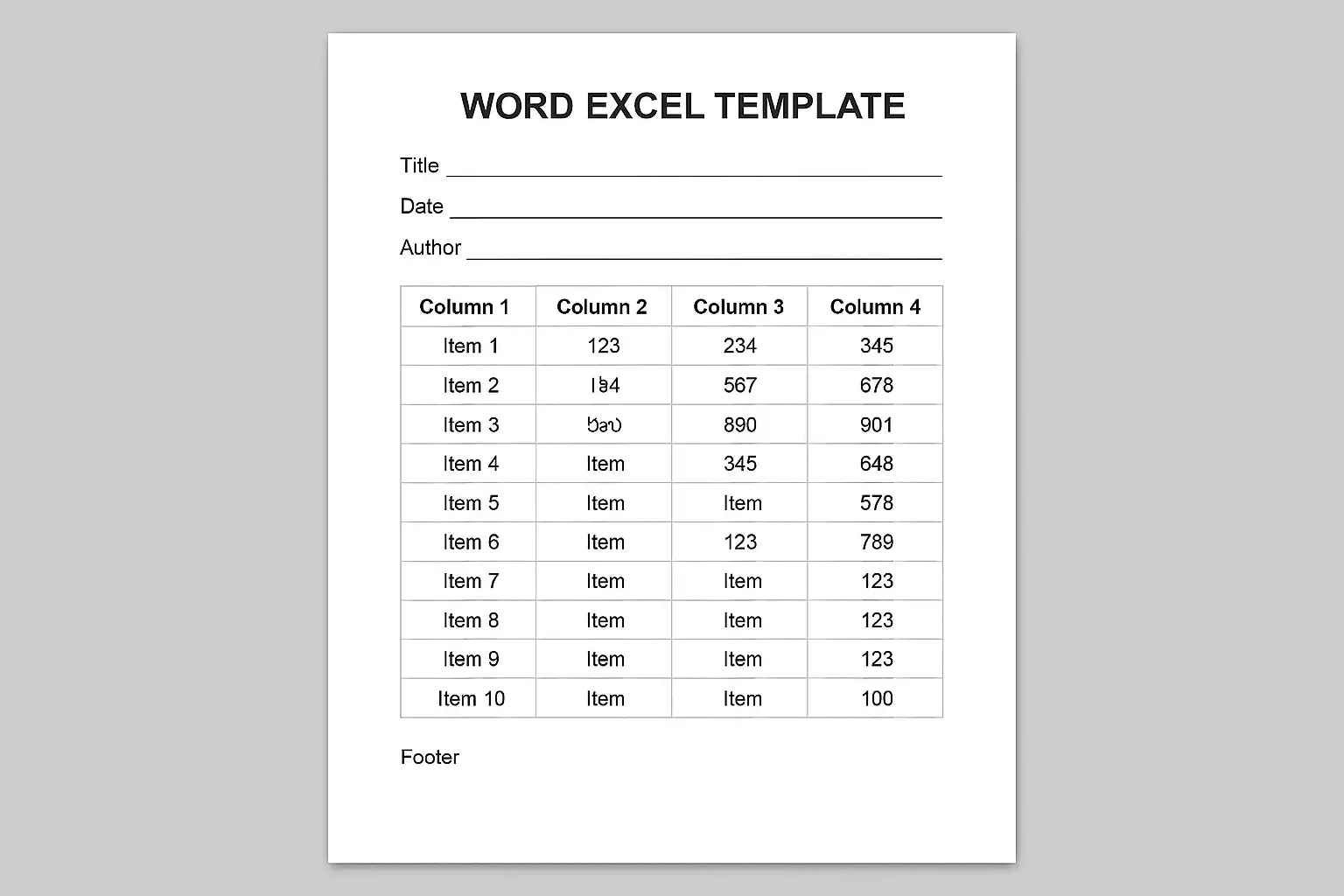 word excel 模板免费下载，如何选择适合你的模板？ • 简道云