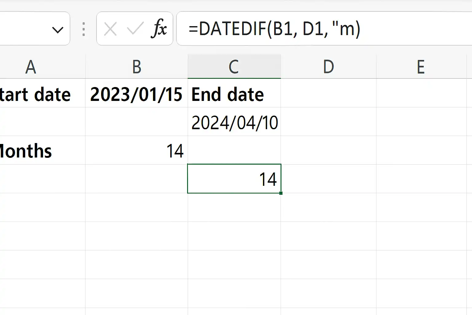 Excel计算月数方法详解，如何快速准确计算月份？ • 简道云