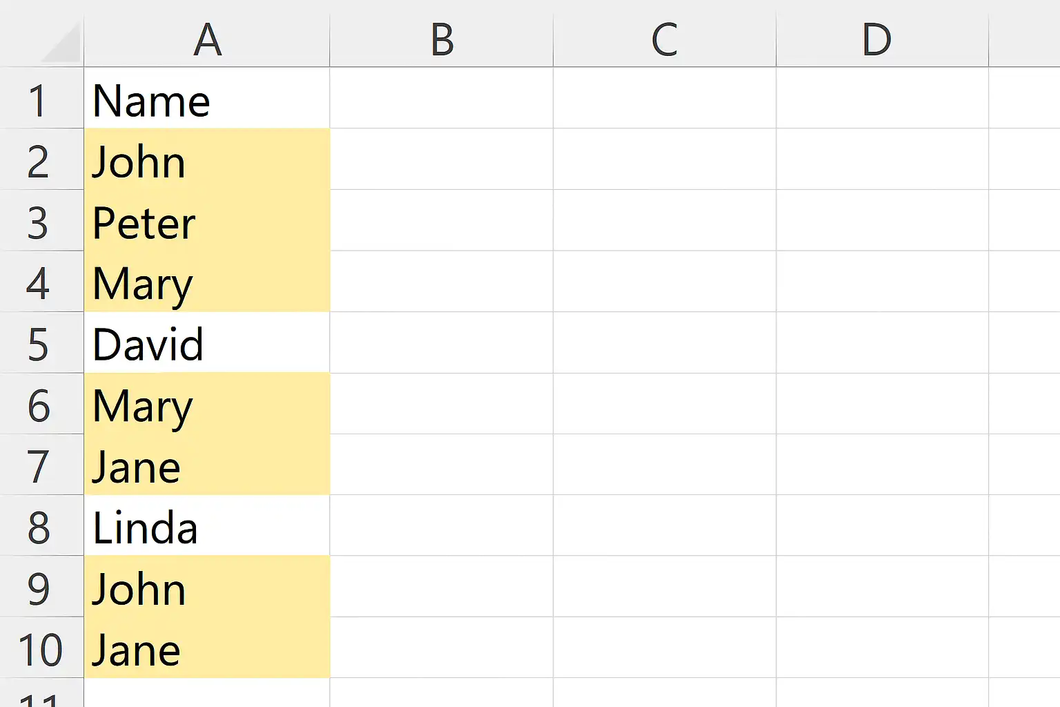 Excel高亮重复项技巧，如何快速找出重复数据？ • 简道云