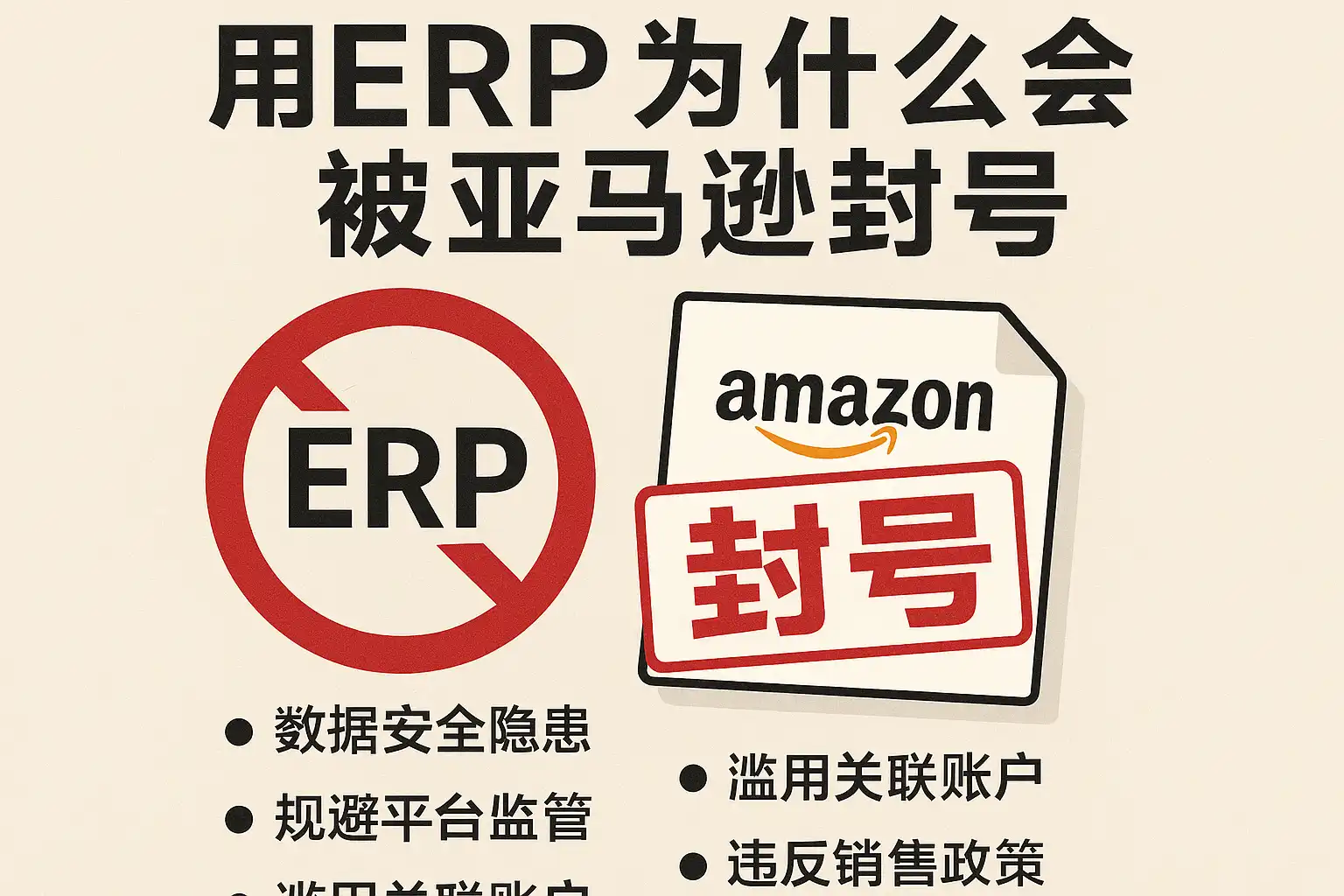 ERP封号原因解析，使用ERP真的会导致亚马逊封号吗？ • 简道云