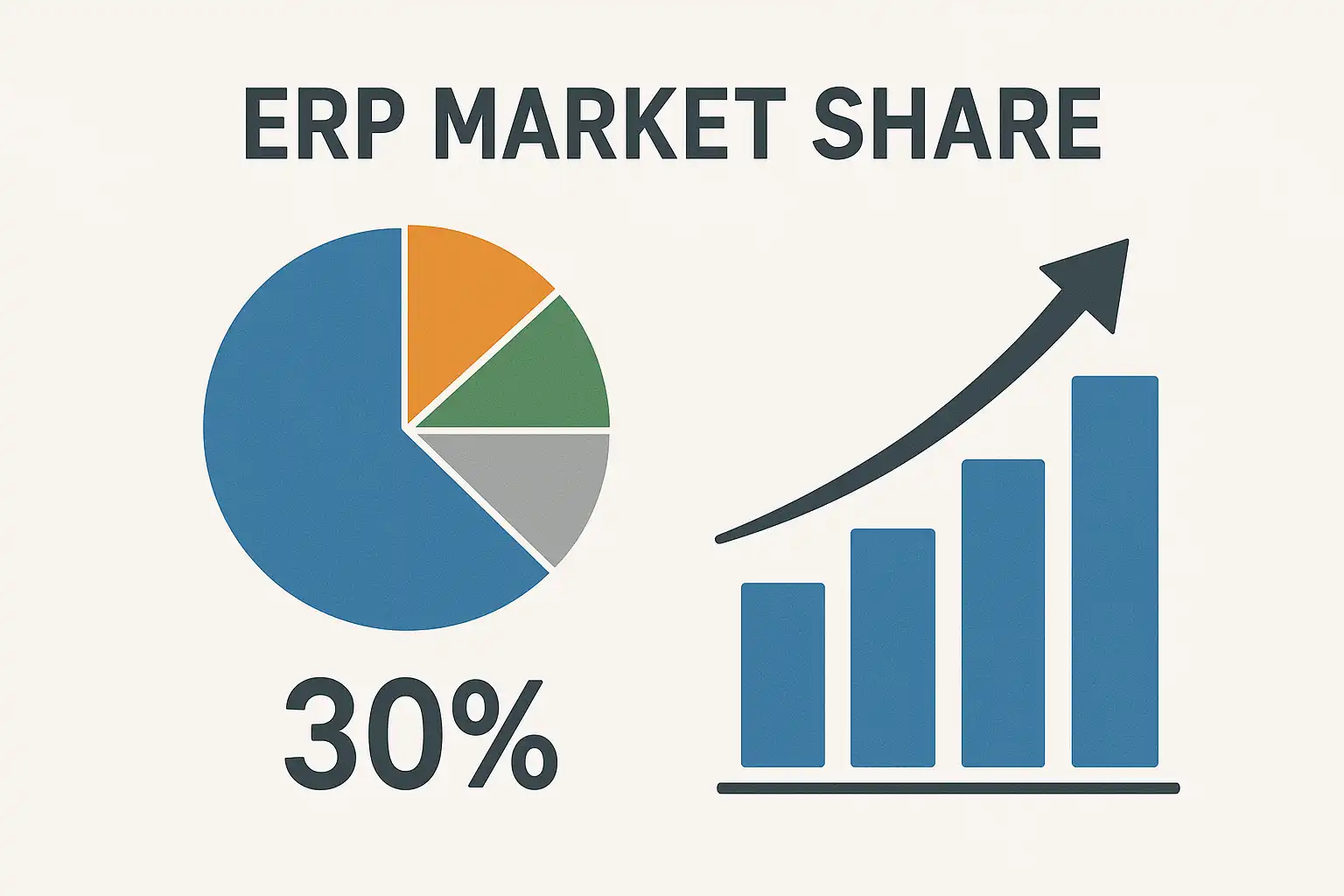 ERP占有率最新数据解析，ERP市场份额有多大？ • 简道云