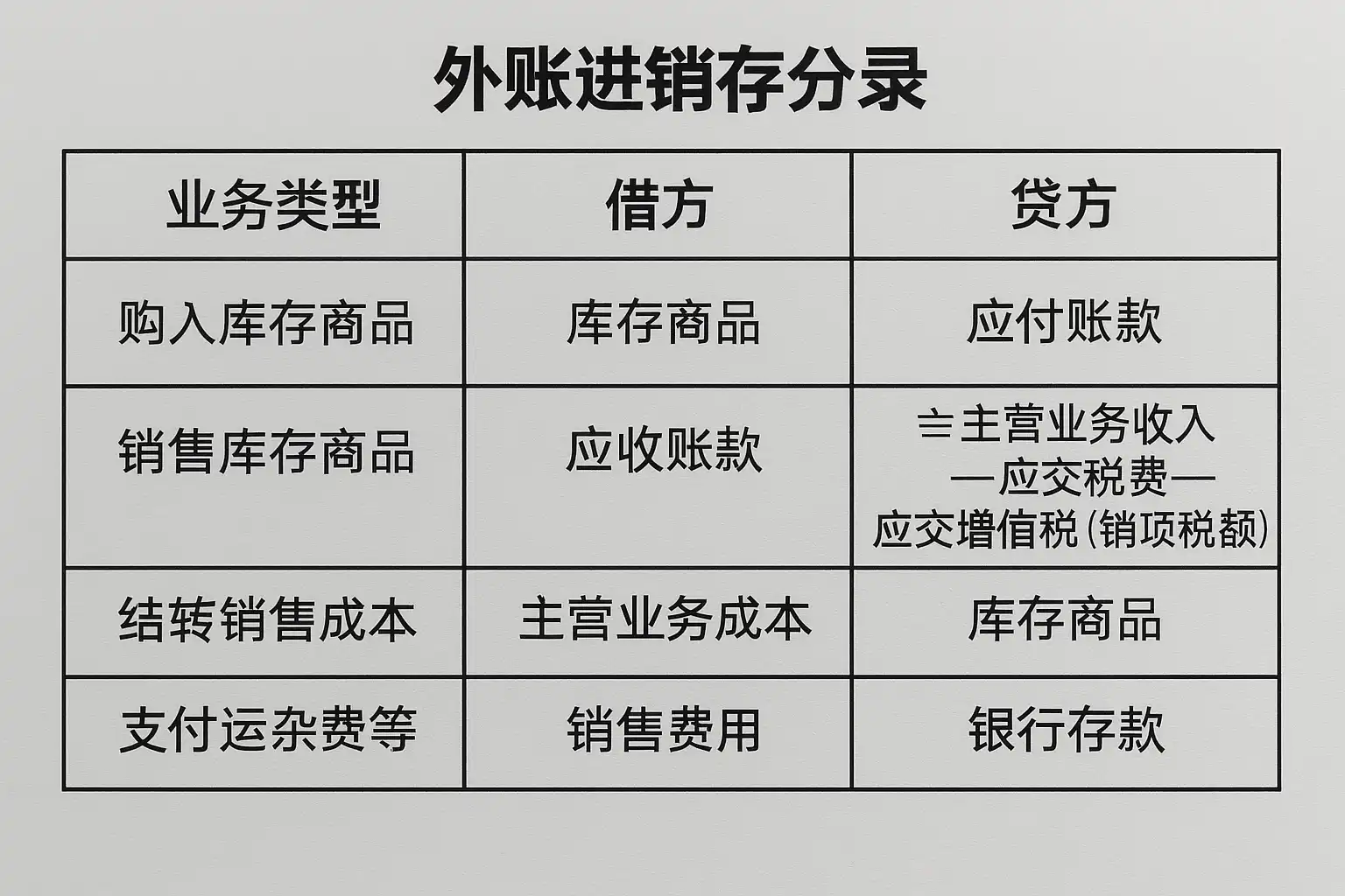 外账进销存分录怎么做?详细步骤与注意事项解析 • 简道云