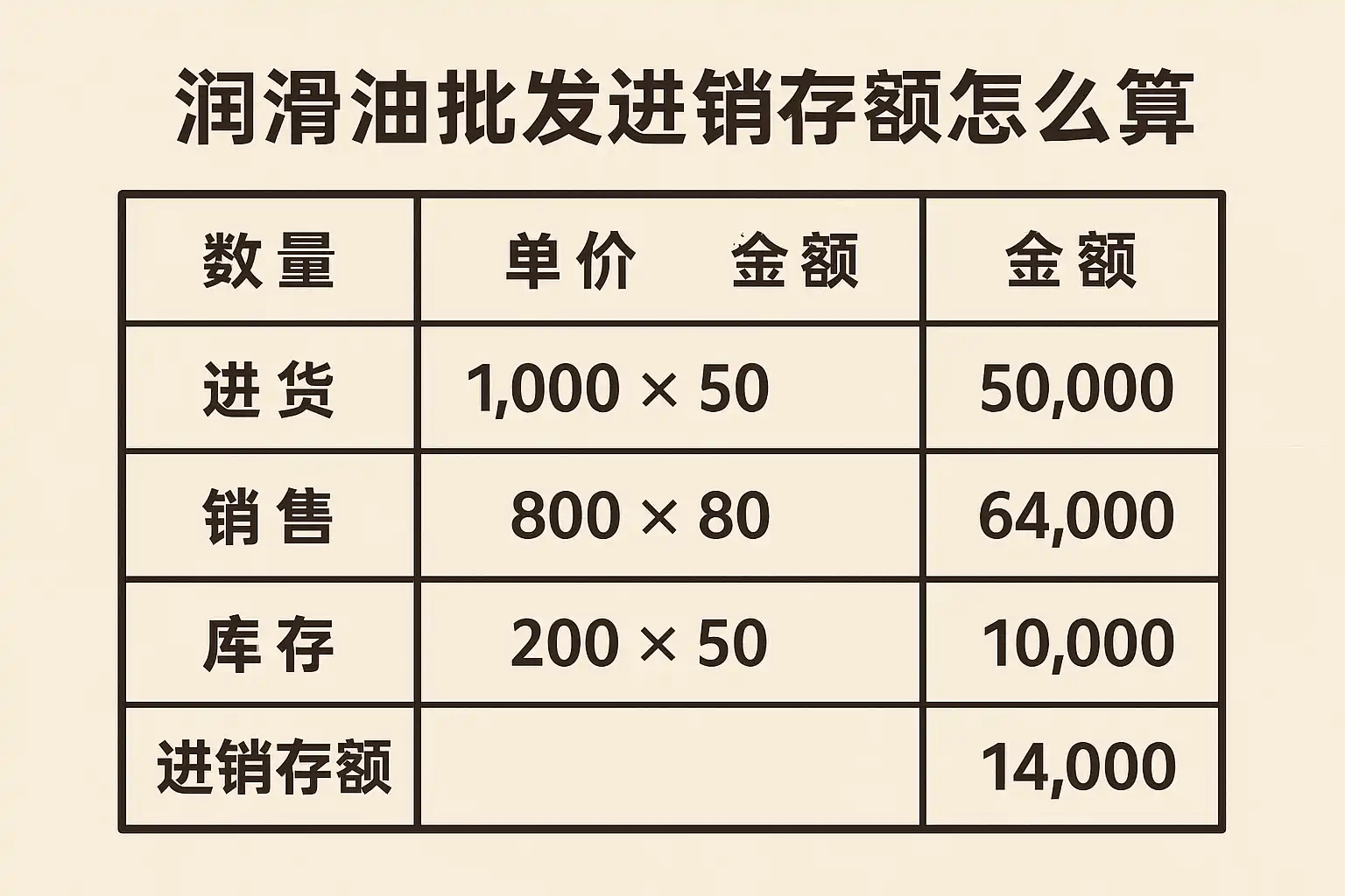 润滑油批发进销存额怎么算?润滑油批发利润如何计算? • 简道云