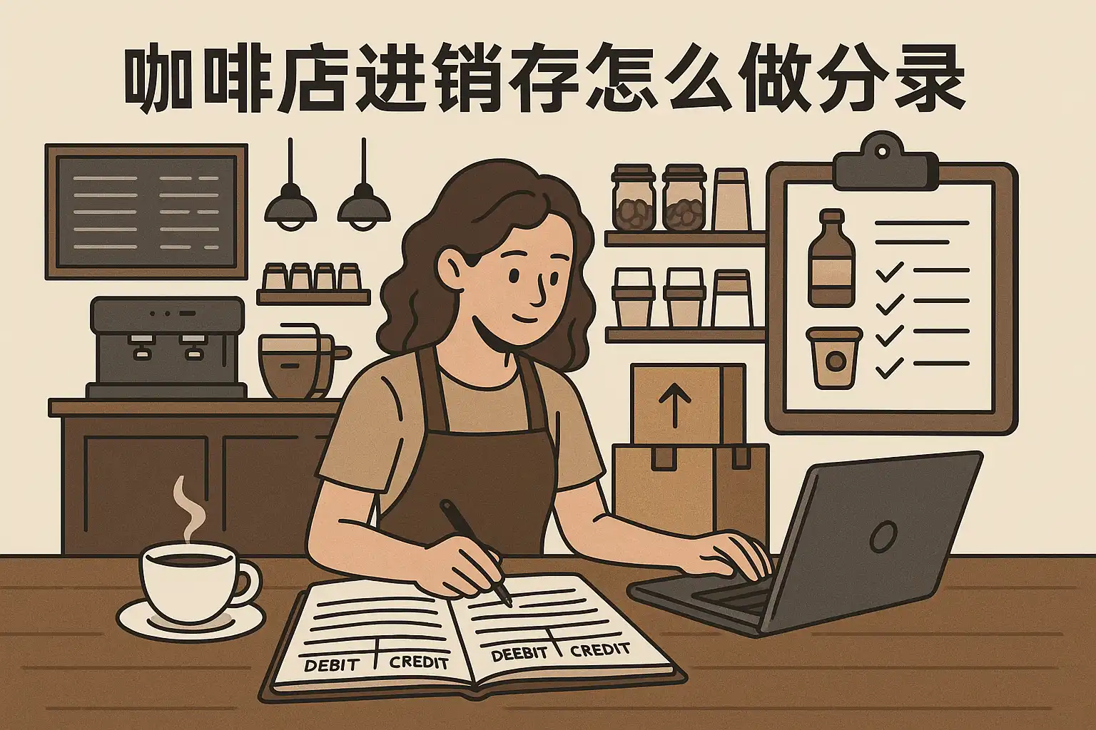 咖啡店进销存分录方法详解,如何正确做分录? • 简道云