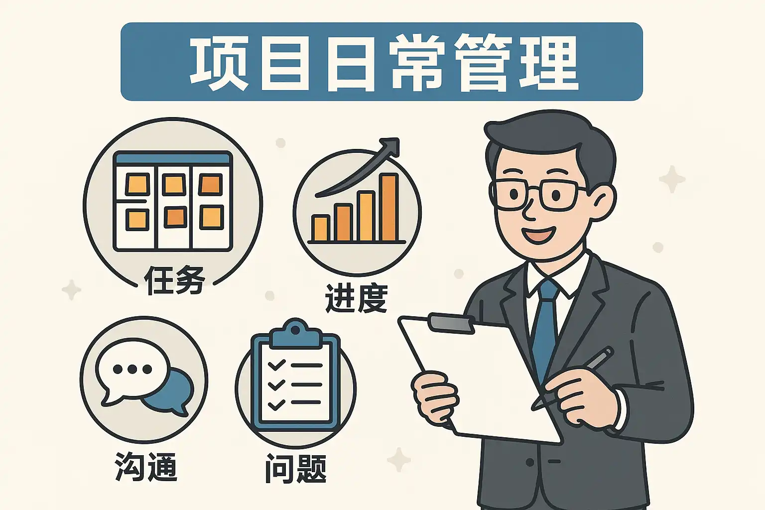 项目日常管理详解:核心内容与方法是什么?项目日常管理如何提升团队效率? • 简道云