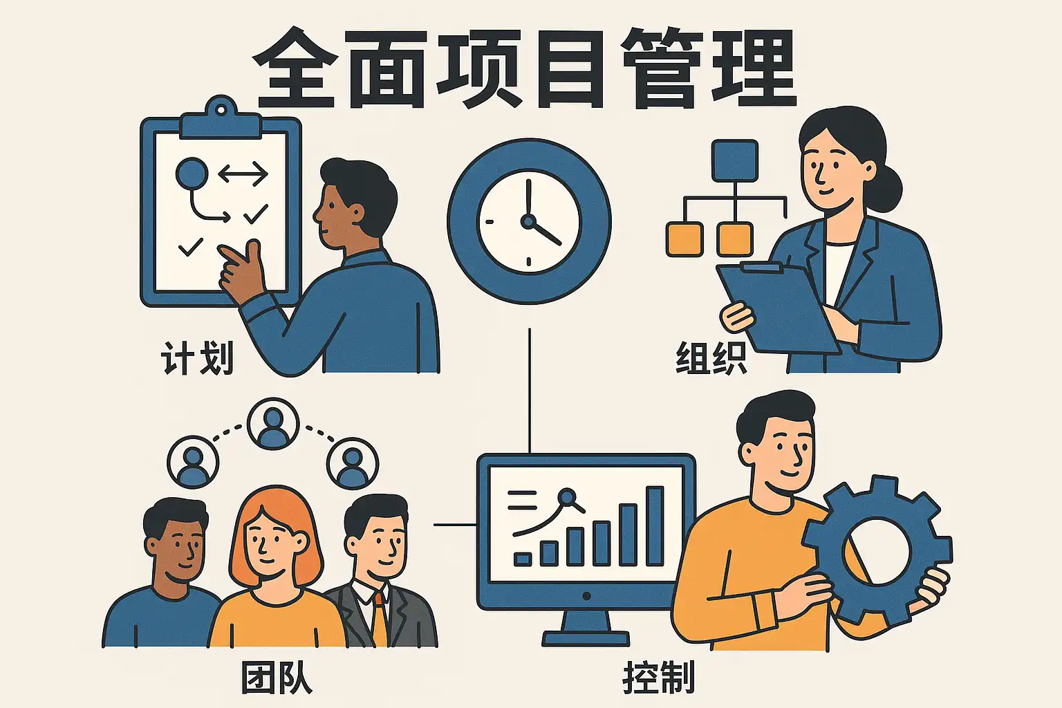 全面项目管理详解,如何提升团队效率? • 简道云