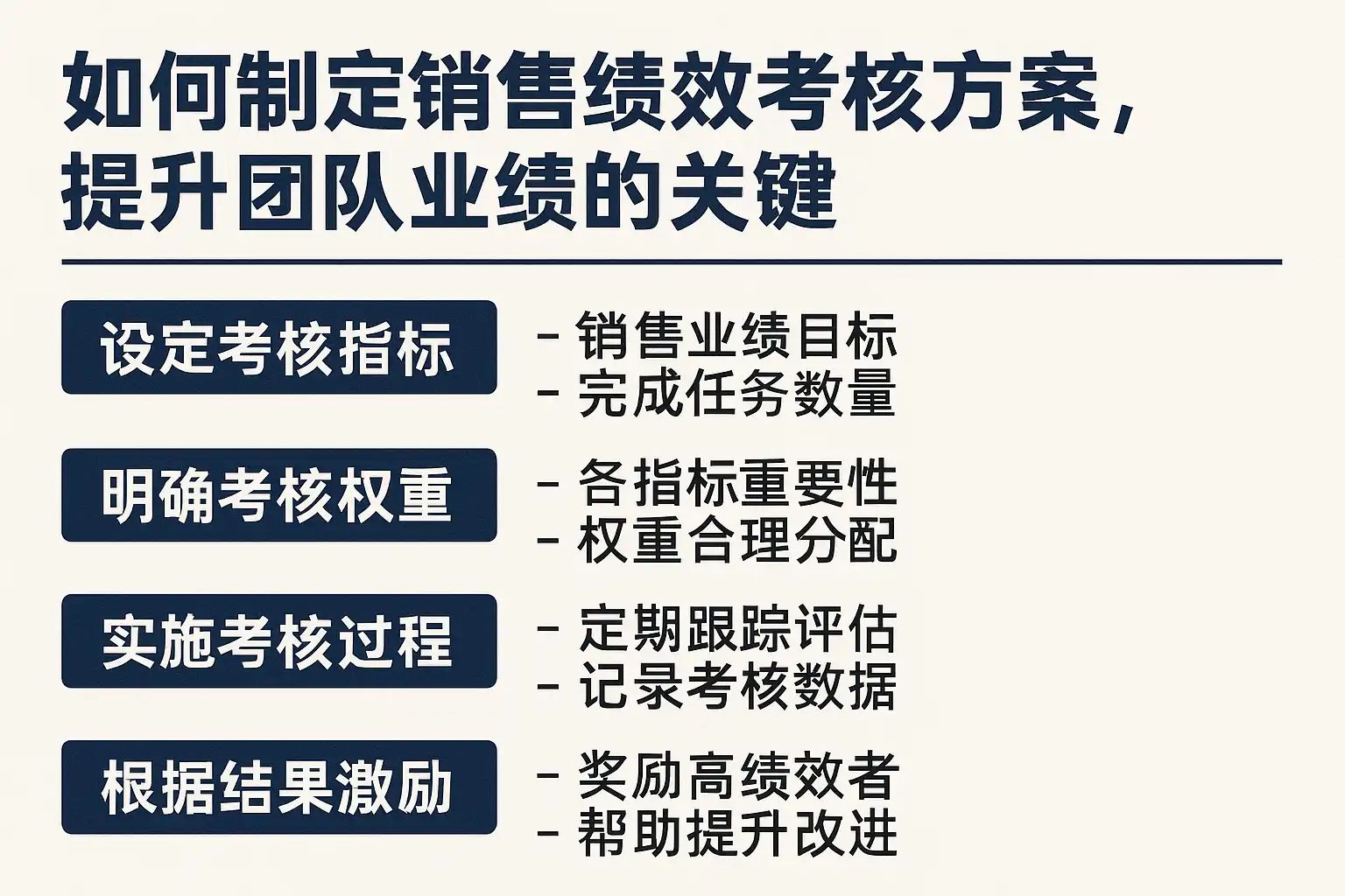 销售绩效考核方案制定技巧,如何有效提升团队业绩? • 简道云
